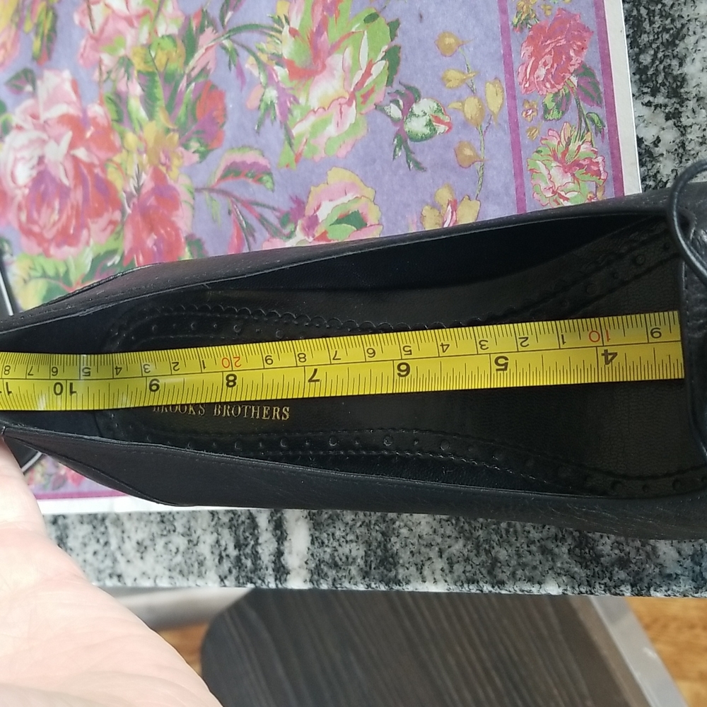(7.5) "346" Brooks Brothers Leather Heels Luxury Office Night Out Vacation Wow - Picture 9 of 12
